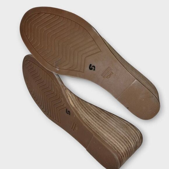 Toms Womens Bootie Sz 9.5 Kallie Wedge Bootie Suede‎ Grey White Camouflage Wedge - Picture 11 of 11